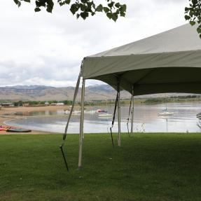 Sunset picnic site at the Boulder Reservoir