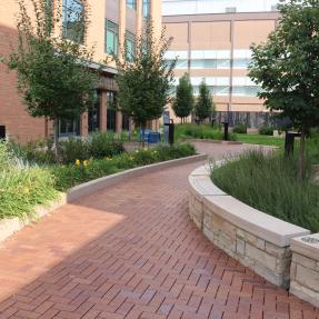 Permeable pavement at Foothills Hospital