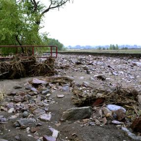 Fourmile Creek Crossing damaged by 2013 flood