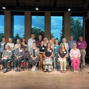 Seniors for Seniors grant recipients gather on stage
