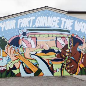Play your Part, Change the World mural