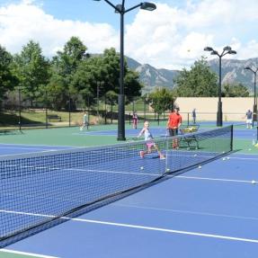 Existing tennis courts at East Boulder Community Park