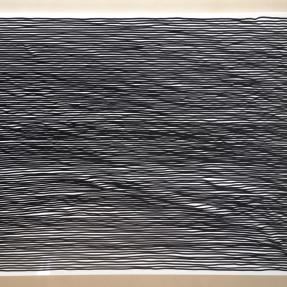 Black painting with unique texture 