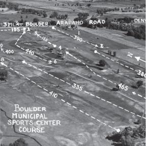 Historic layout of Flatirons Golf