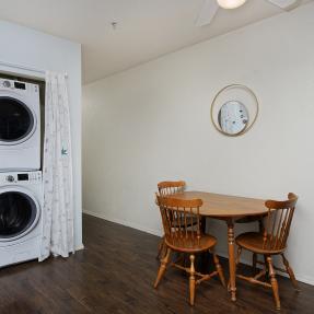 16 - 2610 Iris Ave Unit 105 - dining area and laundry.jpg