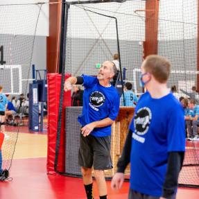 Volleyball with EXPAND participants and volunteers