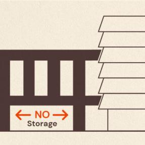 wildfire mitigation tip - do not store things under a lifted deck