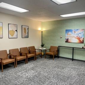 The Hope Institute waiting room. 