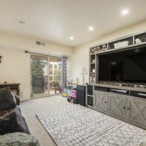 2510 Taft Unit 305 Livingroom couch and TV