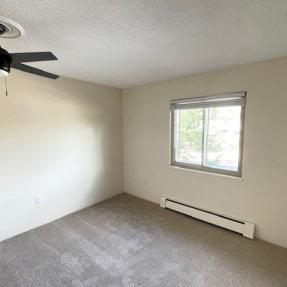 3150 Iris Ave #F211 - second bedroom with new ceiling fan