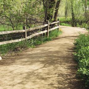 South Boulder Creek Trail runs along South Boulder Creek east of Boulder