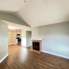 5540 Stonewall Pl 16 - Interior living room with view to dining and kitchen
