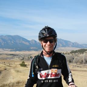 Mitch Smith, a boulder mountain bike patrol volunteer taken in 2010