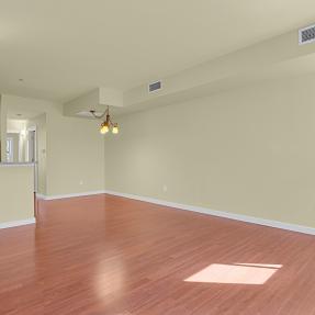 3223 Iron Forge Pl 108 - living room looking to dining and kitchen