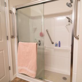 3671 Pinedale St #D Bathroom with walk-in shower