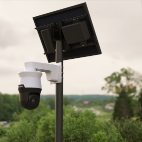 image of a Flock Safety camera on a pole in the City of Boulder