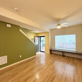 4606 16th Street #9 - leaving room with wood looking wood