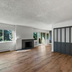3335 Chisholm Trl 202 - Living room with fireplace