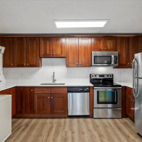 3120 Corona Trl L301 - Kitchen with Stacked Laundry