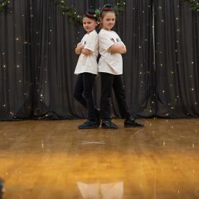 Winter Dance Concert performers back-to-back
