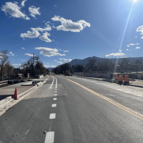 19th Street pavement and buffered bike lane