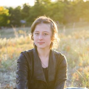 Person with a natural background