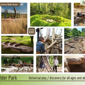 Examples of universal play and discovery for all ages and disabilities.