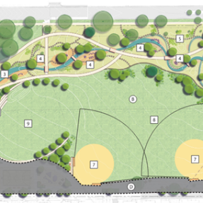 concept diagram of planned park renovation