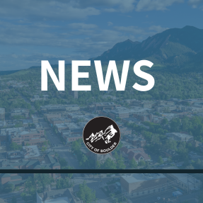 City of Boulder news image of city and mountains