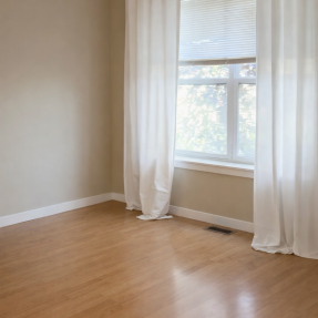 4591 Sunnyside Place living room space with large window
