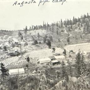 Undated, the Augusta Pipe Camp.