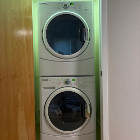 4710 Holiday 101-in unit stacked front loader washer and dryer