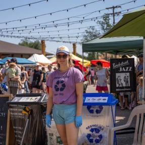 Recycling at community events