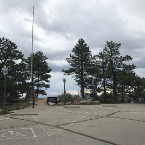 Three ADA parking spaces at the Sunrise Amphitheater