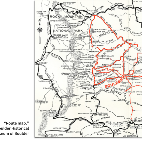 Route map for tours.
