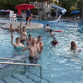 EXPAND participants swim at Scott Carpenter Pool