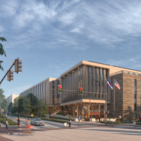 Rendering of the future Western City Campus which is part of Alpine-Basam